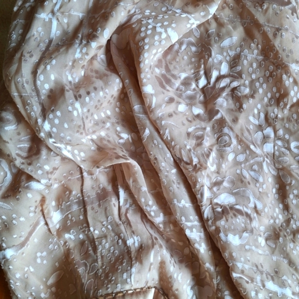 Guess Silk Burnout Dress Babydoll Y2K Beaded Coquette Romantic HOCO Event NEW - Picture 4 of 11